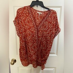 Max Studio Womens Short Sleeve Top